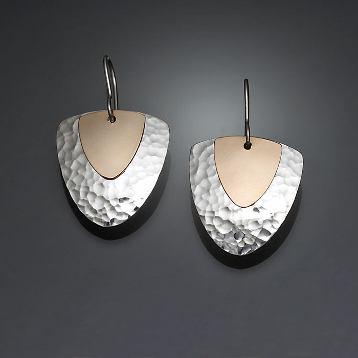 Sterling Silver and 14k Yellow Gold Filled Earrings (103.ys)