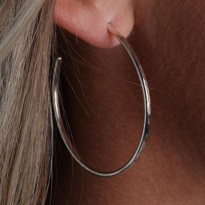 Sterling Silver Hoop Earrings (160L.s)