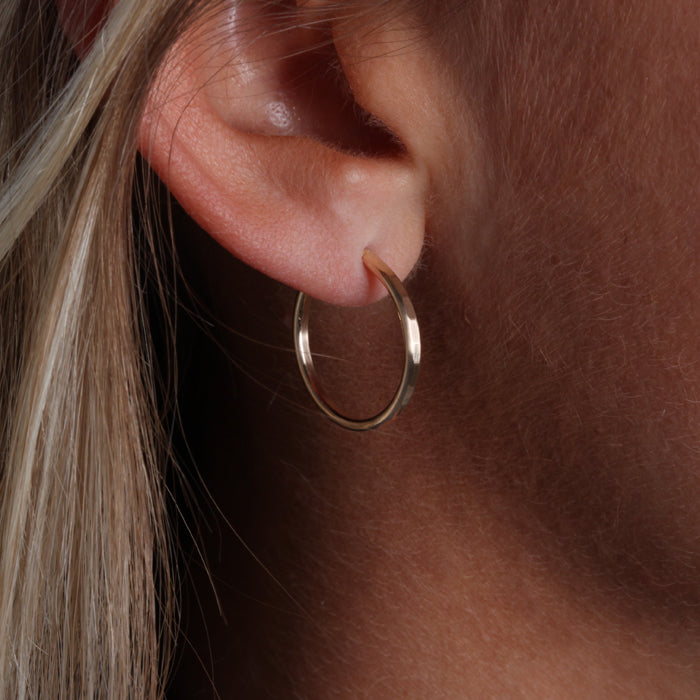14k Gold Filled Hoop Earrings (160S.y)