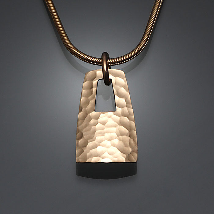 14k Gold Filled Hammered Pendant (484.y)