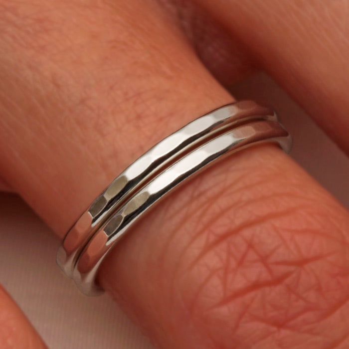 Hammered Silver Ring, Sterling Silver (551.s)