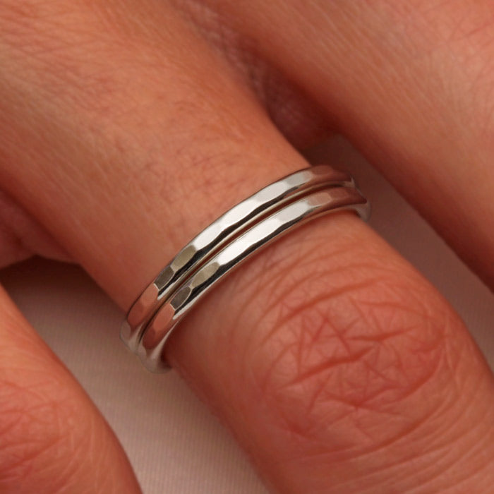 Hammered Silver Ring, Sterling Silver (551.s)