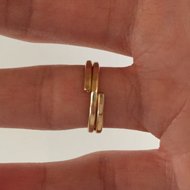 Hammered Gold Ring, 14K Yellow Gold Filled (551.ygf)