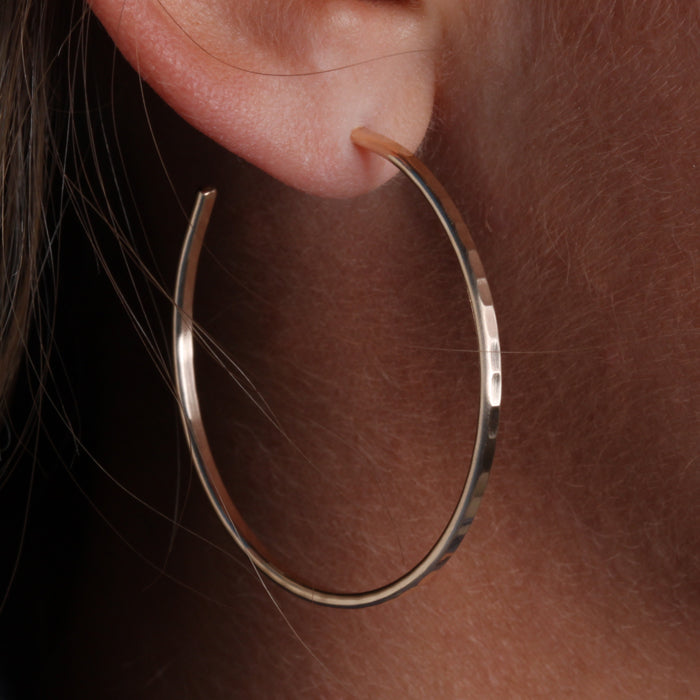 14k Gold Filled Hoop Earrings (160L.y)