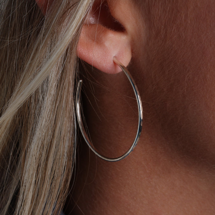 Sterling Silver Hoop Earrings (160L.s)