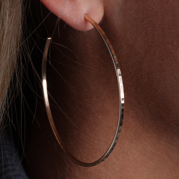 14k Gold Filled Hoop Earrings (160XL.y)