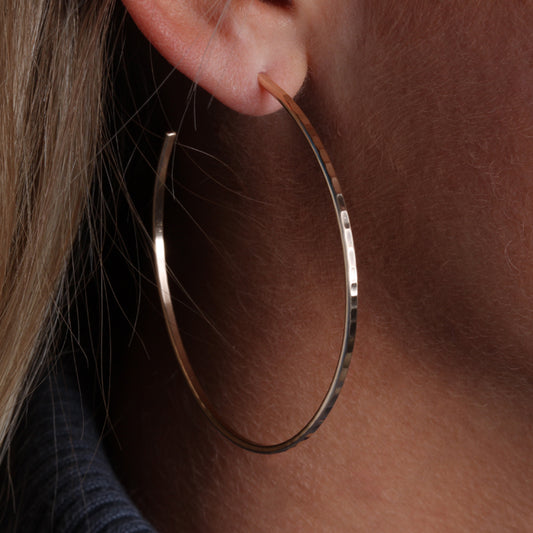 14k Gold Filled Hoop Earrings (160XL.y)