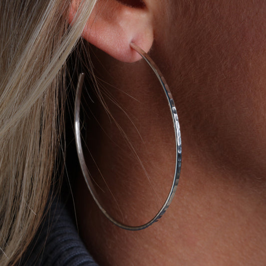 Sterling Silver Hoop Earrings (160XL.s)