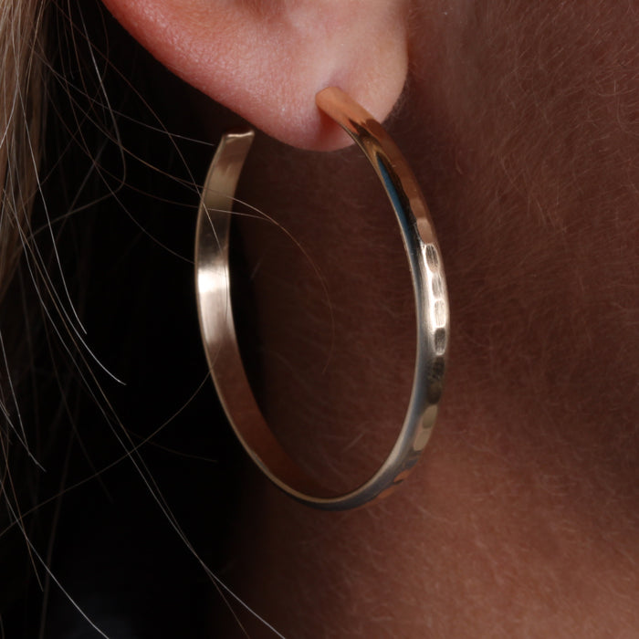 14k Gold Filled Hoop Earrings (161L.y)