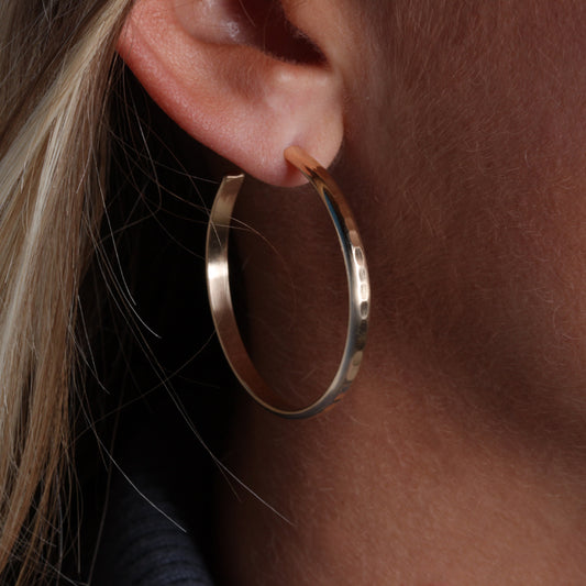 14k Gold Filled Hoop Earrings (161L.y)