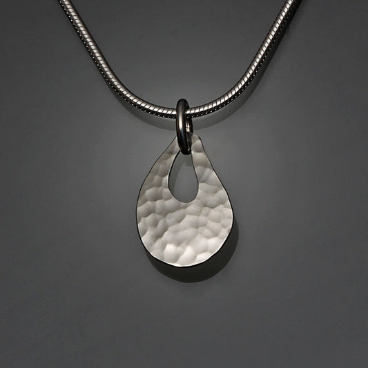 Sterling Silver Hammered Pendant (480.s)