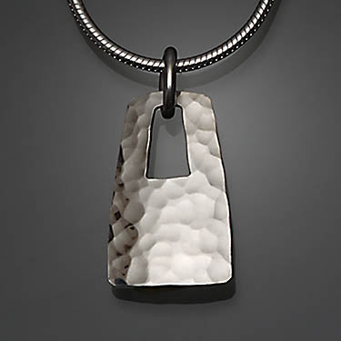 Sterling Silver Hammered Pendant (484.s)