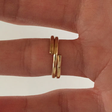 Hammered Gold Ring, 14K Rose Gold Filled (551.rgf)